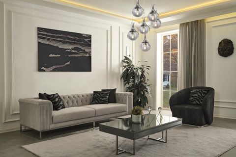 LOTUS ÜÇLÜ KANEPE, GRİ