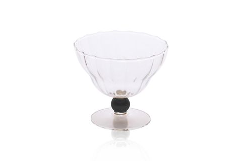 THE MİA CAM DONDURMALIK VE TATLI SUNUM KASESİ BLACK 240 ML