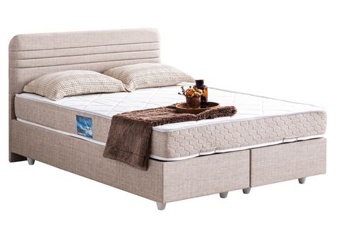 MİLA BAZA BAŞLIK VE ORTHO SOFT YATAK, KREM, 160X200