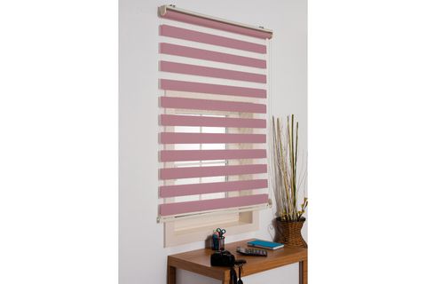 DEKORSTİLİM ZEBRA PERDE PEMBE 130 X 200