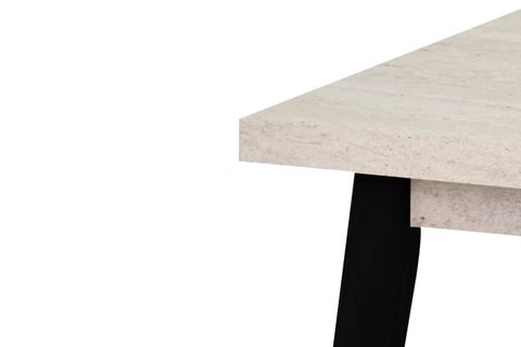 AVANOS MDF SABİT MUTFAK MASASI, 60X90 CM, BEJ SİYAH