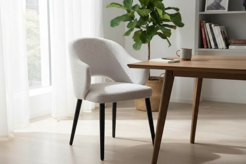 SENTO SANDALYE, SİYAH AYAK, ŞÖNİL KUMAŞ