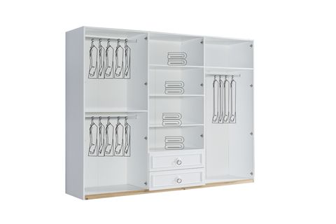 MARBELLA GARDIROP, 6 KAPAKLI, AYNALI