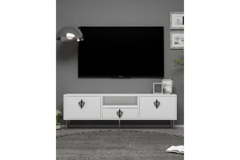 DROPDD TV SEHPASI, BEYAZ SİYAH GÜMÜŞ, 1311DROPDD 32