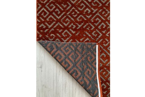 BONİTO DOKUMA KAYMAZ TABANLI KİLİM, TURUNCU, 100X300