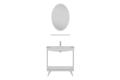 SANYA BANYO DOLABI 85CM AY2K 1EA1R ETJ BEYAZ ANTRASİT