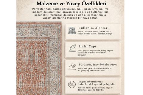 PERUS ANTİBAKTERİYEL DOKUMA HALI, TERRA 10207 160X230 CM