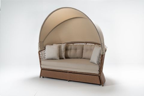 DAYBED ÜÇLÜ BAHÇE KOLTUĞU, KREM