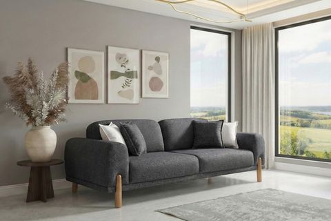 STOCKHOLM ÜÇLÜ KOLTUK, ANTRASİT