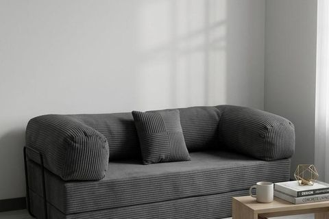LUMİ SÜNGER KOLTUK YATAK, ANTRASİT, 90X200