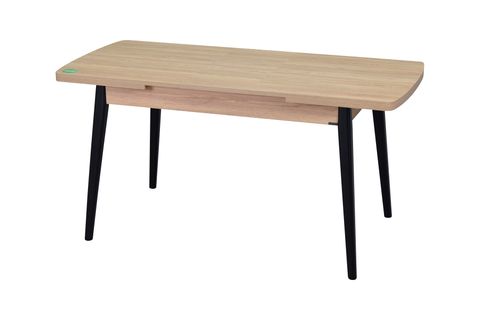 AVANOS AHŞAP AYAK AÇILIR KAPANIR MDF MUTFAK MASASI, 70X120+30 CM, NATUREL SİYAH