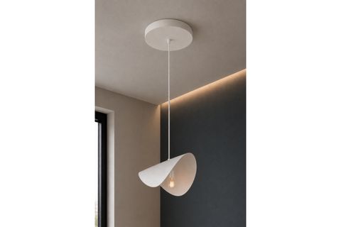 VELARİS METAL TEKLİ SARKIT AVİZE, BEYAZ