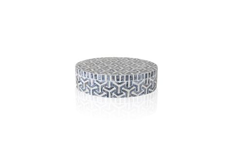 THE MİA SEDEF YUVARLAK KUTU 30X23X8 CM TLC0090