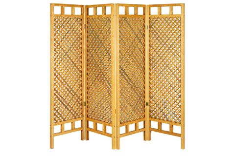 WOODENSA AHŞAP PARAVAN SEPERATÖR, 4 KANAT, KİRAZ, WDN417