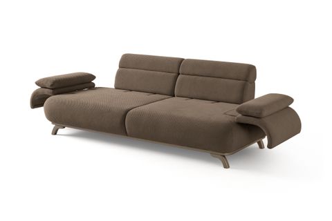 ALASKA SIRT MEKANIZMALI KASALI ÜÇLÜ KOLTUK, KAHVERENGİ