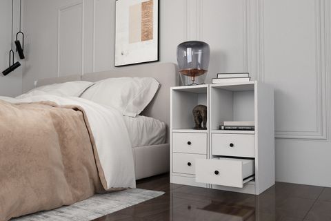 YUSUF KOMODİN, ÇEKMECELİ VE AÇIK RAFLI, KMD-1032-Ç