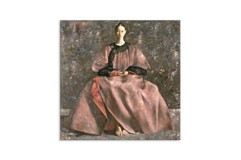 WOMAN YAĞLI BOYA DOKULU TABLO 80X80