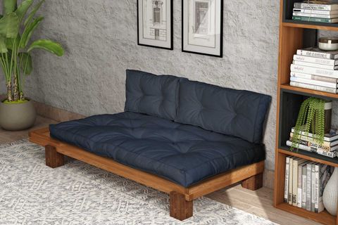 WOODESK ARİN MASİF SEDİR, TİK-LACİVERT RENK, CPT8378-200