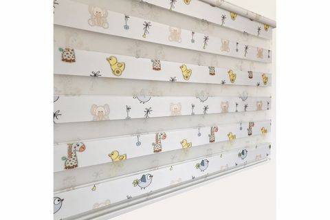 NAZA ZEBRA STOR PERDE ÇOCUK VE BEBEK ODASI PERDESİ ANİMALS 200 CM 150X200