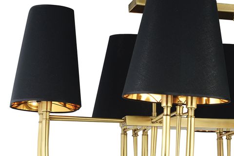 LAMPALUCE LUSSO ŞAPKALI ONİKİLİ AVİZE, SARI