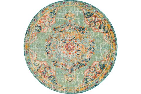 ANGORAHOME SPRİNG MAKİNE HALISI SP1001, YUVARLAK, 120X120