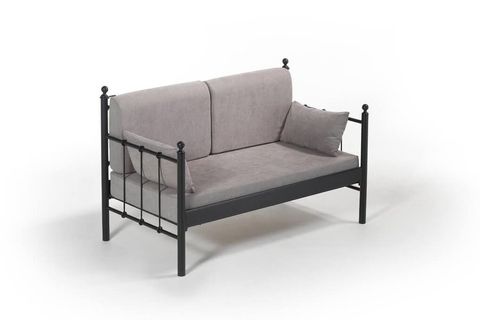 LALAS DK METAL SOFA SEDİR SİYAH 70X140CM