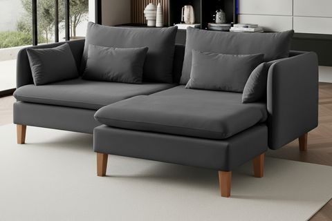 BUDAPEST MODÜLER MİNİ KÖŞE KOLTUK, ANTRASİT