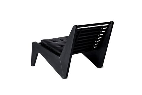 SOHOMANJE GERÇEK DERİ BERJER, SİYAH