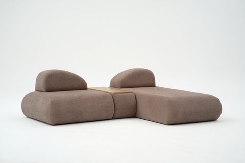 LİVA KÖŞE KOLTUK, UZANMALI SEHPALI, GRİ