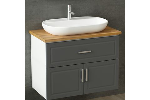 SANYA BANYO ALT DOLABI, ANTRASİT, 85 CM