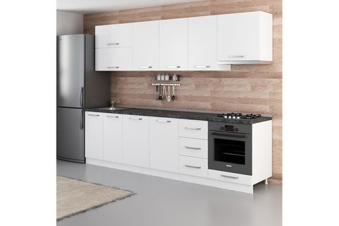 MİNAR TOVA 285 CM MUTFAK DOLABI BEYAZ 285-B5