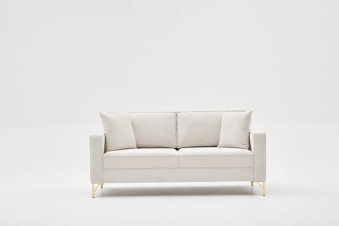 BERLİN SERİSİ İKİLİ KOLTUK, KREM GOLD