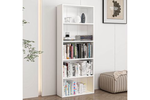 ADEL KİTAPLIK, BEYAZ, 4 RAFLI