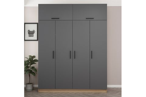 MİNAR KALE GARDIROP 302, ANTRASİT