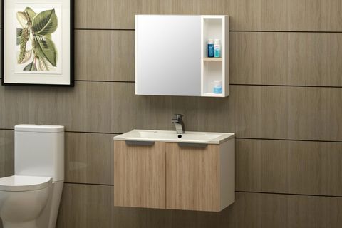 TERİO BANYO DOLABI, MEŞE, 80 CM