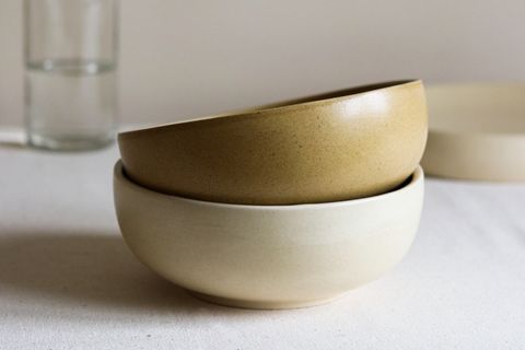 BEIGE STONE MERKÜR BÜYÜK KASE, HARDAL
