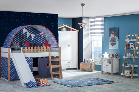 MY HOUSE MONTESSORİ YILDIZ KUMAŞLI YAY ÇATILI OYUN EVİ