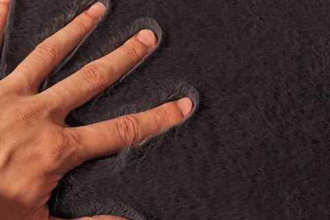 TAPPETO REX TAVŞANI DEKORATİF POST HALI, ANTRASİT, 80X150