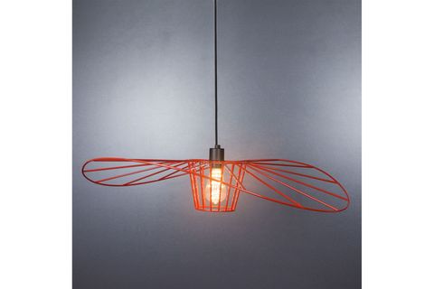 AYŞİN ŞAPKA ENDÜSTRİYEL AVİZE, KIRMIZI, ÇAP 80 CM