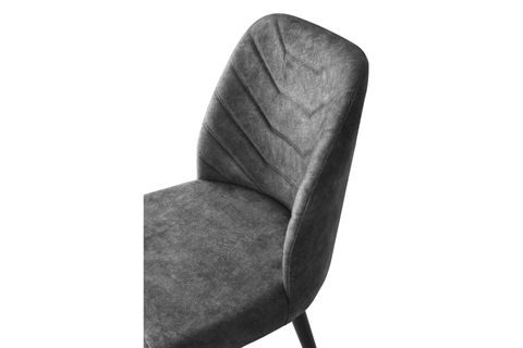 AÇILIR KÜTÜK MASA VE MERİDA SANDALYE TAKIMI, GRİ SİYAH , 130X80