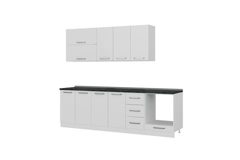 MİNAR MİREL 260 CM MUTFAK DOLABI BEYAZ 260-B3