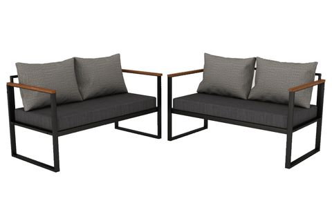 WOODESK NATURE İKİLİ BAHÇE TAKIMI, GRİ, CPT5507-130