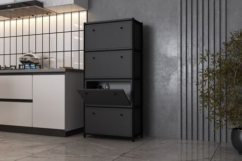 BKC ÇOK AMAÇLI DOLAP, 5 KATLI, ANTRASİT, ÇAD-1024