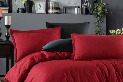 SIMPLE NEVRESİM TAKIMI, ÇİFT KİŞİLİK, SİYAH KOYU GRİ