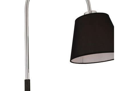 APLİQA LUMİNA AYAKLI METAL LAMBADER, KROM SİYAH