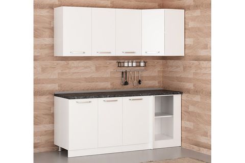 MİNAR 190CM KÖŞE MUTFAK DOLABI BEYAZ K190B1