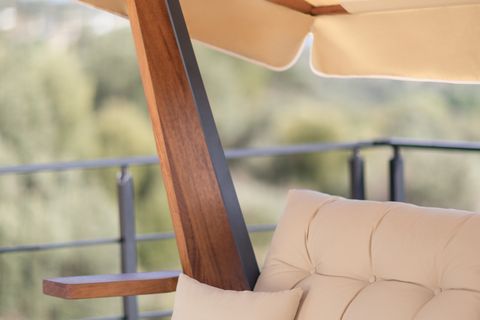 SİA IROKO ÜÇ KİŞİLİK AHŞAP BAHÇE SALINCAĞI, CAMEL, 2400