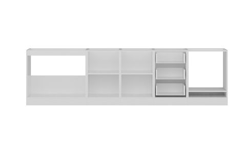 MİNAR 300 CM MUTFAK DOLABI BEYAZ DORE 300-D4-ALT MODÜL