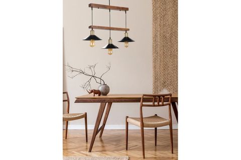 LUMEXX DAVİD ÜÇLÜ CEVİZ SIRALI METAL BAŞLIKLI SARKIT