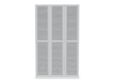 LUNA NOX GARDIROP, AÇIK GRİ PANJUR, 3 KAPAKLI